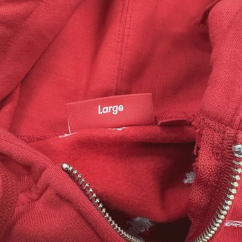 Supreme Repeat Script Zip Up Hooded Sweatshirt • Pre-Owned [1613] - view 6