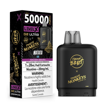 Level X Flavour Beast Twelve Monkeys G2 Ultra 50K Pod - Matata Iced