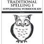 Used MP Traditional Spelling 1 Supplemental Workbook Key