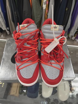 Nike Dunk Low Off-White University Red • Pre-Owned [3894] - photo 6