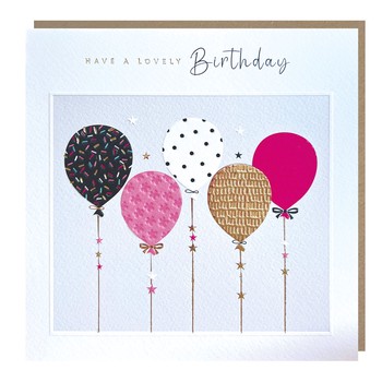 Tracks - Series K *Sparkle - Blank - Lovely Bday Balloons - Foil/Emb - C3271