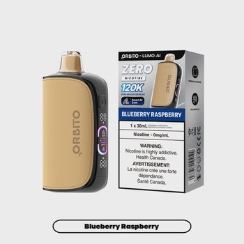 Orbito Lumo AI Zero Nicotine 120K - Blueberry Raspberry