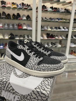 Air Jordan 1 Retro Low Original Black Cement • Pre-Owned [5519] - photo 5
