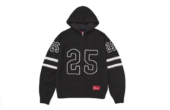Supreme Sport Zip Up Hooded Sweater (FW25) Black • Brand New - photo 1