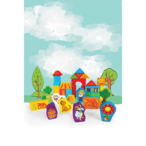 HOM Wooden Farm Blocks 50pc 213281 (D)