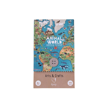 Animal world poster & sticker