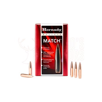 Hornady 30Cal .308Dia 155Gr BTHP Match Projectiles Box 100