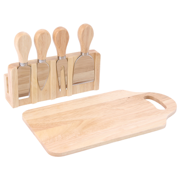 CHEESE BOARD WITH SET OF 4 KNIVES
