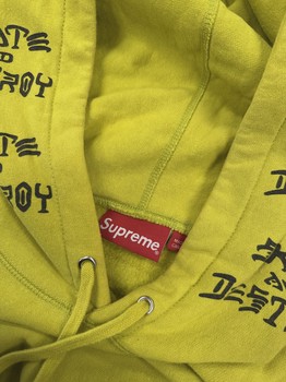 Supreme Thrasher Boyfriend Hooded Sweatshirt Pea Green • Pre-Owned [9244] - view 3
