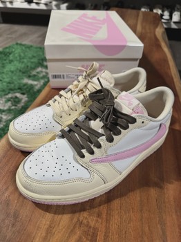 Air Jordan 1 Retro Low Original SP Travis Scott Shy Pink • Pre-Owned [4373] - view 2
