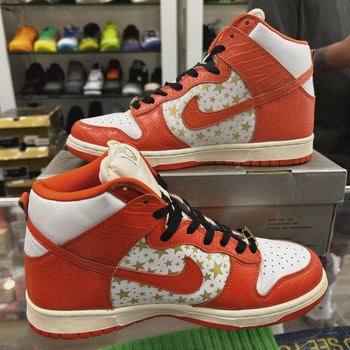 Nike Dunk High Pro SB Supreme Orange Stars • Pre-Owned [0546] - view 8