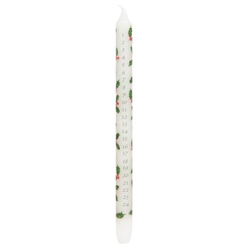 BOTANICAL HOLLY ADVENT CANDLE