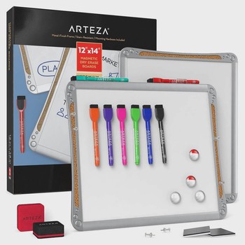 Framed Magnetic Lapboard With Cork Set of 2