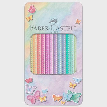 Faber-Castell - Pastel Colour Pencil Sparkle Tin 12x - 201910