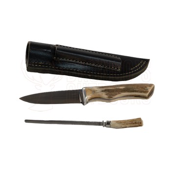 BK Knives 2 Piece Set 4"  Antler Handle