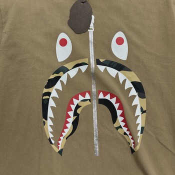 Bape shark face tee brown • Brand New [8906] - view 3