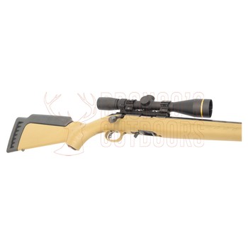 Ruger American Ranch Rimfire .22 LR Blued 16" Threaded Tan + Leupold VX Freedom Creedmoor 4-12x40 + DPT