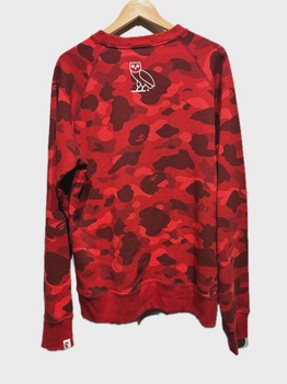 BAPE  x OVO Red Camo Print Crewneck size XL • Pre-Owned [2480] - view 2