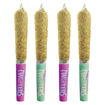 Watermelon Razzler + Tropicoco Kief Coated Infused (Pre-Roll) / 2g / Infused Pre-Rolls (4) / Hybrid