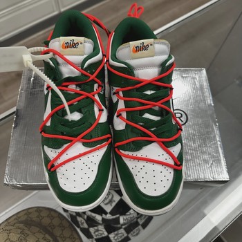 Nike Dunk Low Off-White Pine Green • Pre-Owned [5545] - view 3