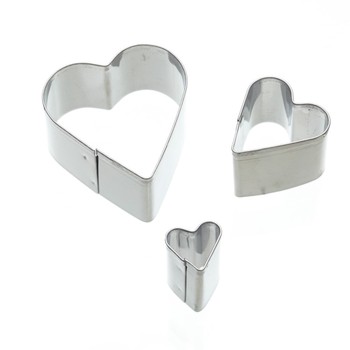 FONDANT MINI HEART CUTTERS PACK OF 3