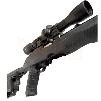 Ruger 10/22 Blued Synthetic Tac Hammer Stock .22 LR + 3-9x32mm Scope + 2 Spare Magazines + Suppressor