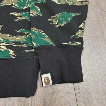 BAPE Tiger Camo College Pullover Hoodie 'Green' • Brand New [0460] - view 4