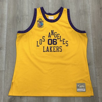 Men's Gold Los Angeles Lakers Hardwood Classics My Towns Bodega Jersey - Pre-Owned