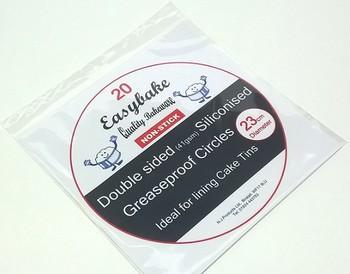 GREASEPROOF CIRCLES 23CM / 9" - PACK OF 20