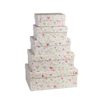 Artebene -Love Hearts Gift Boxes 5pc Set-172402