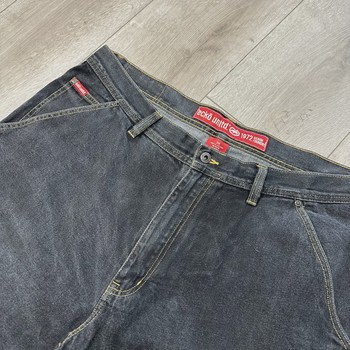 Ecko Unltd. "Denim Foundry" Loose-Fit Black Denim Jorts • Pre-Owned [6042] - view 5
