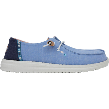 Hey Dude Wendy Chambray Boho - Blue Canvas