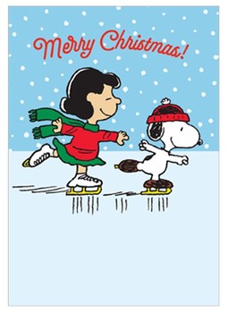 Snoopy - Merry Christmas - Skating - SNOOPYX18