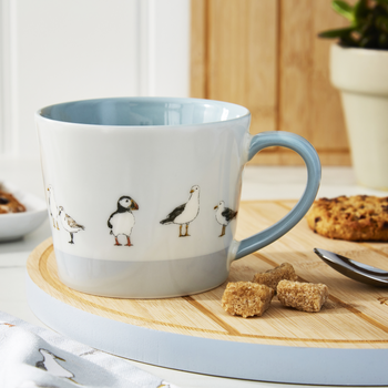 COASTAL BIRDS CONICAL MUG