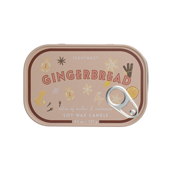 PADDYWAX BISTRO CANDLE TIN - GINGERBREAD