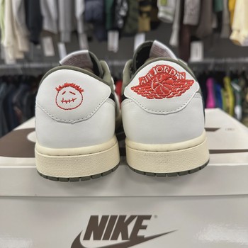 Air Jordan 1 Retro Low Original SP Travis Scott Medium Olive • Pre-Owned [1275] - view 6
