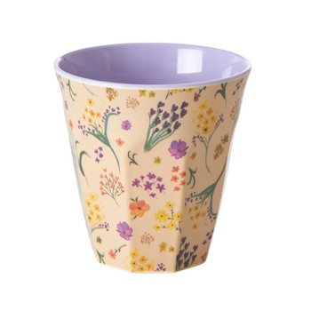 RICE MEDIUM MELAMINE CUP - WILD FLOWER PRINT