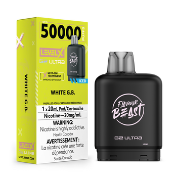 Level X Flavour Beast G2 Ultra 50K Pod - White G.B Iced
