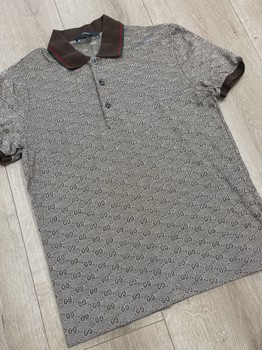 Gucci GG Monogram Cotton Jacquard Polo Shirt • Pre-Owned [9081] - view 6