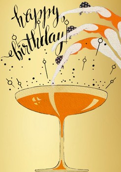 Madame Treacle - Happy Birthday Gold Foil- HB263