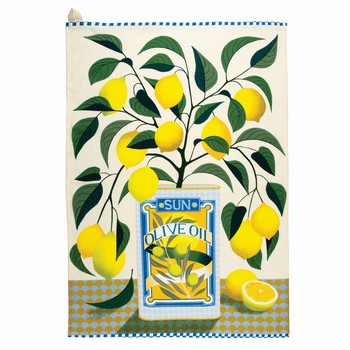 PRINTER JOHNSON - LEMON TREE TEA TOWEL