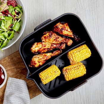 AIR FRYER SQUARE SILICONE DIVIDER TRAY