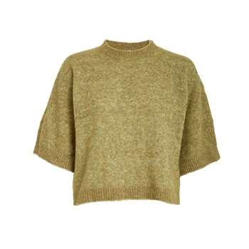 Cheryl Knit Pullover · Green Melange