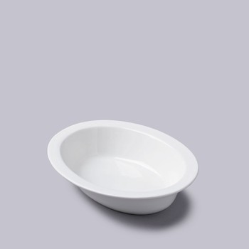 OVAL WHITE PIE DISH - 24CM