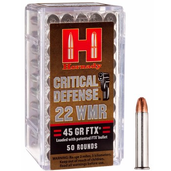 Hornady FTX Critical Defense .22 WMR 45gr