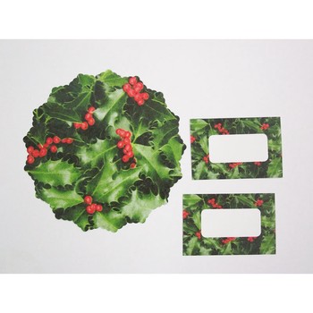 HOLLY DESIGN JAM JAR COVER KIT - PACK OF 10
