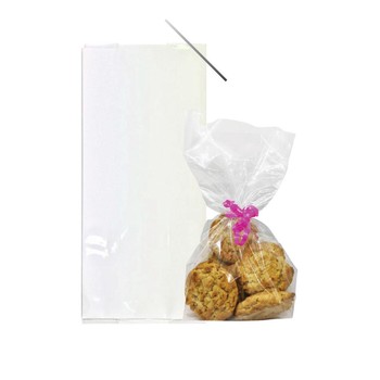 CLEAR CELLOPHANE BAGS WITH TIES -PACK OF 20