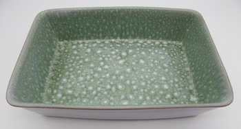 GREEN LARGE RECTANGULAR OVEN DISH