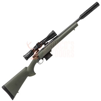 Howa Mini 300 Blackout Blued HB 16¼" Threaded Green + Panamax 3-9x40 300BLK Reticle + Sonic Suppressor