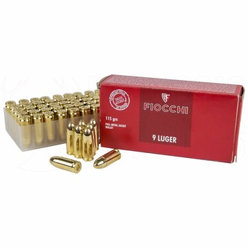 Fiocchi 9mm Luger 115gr FMJ 50 Rounds